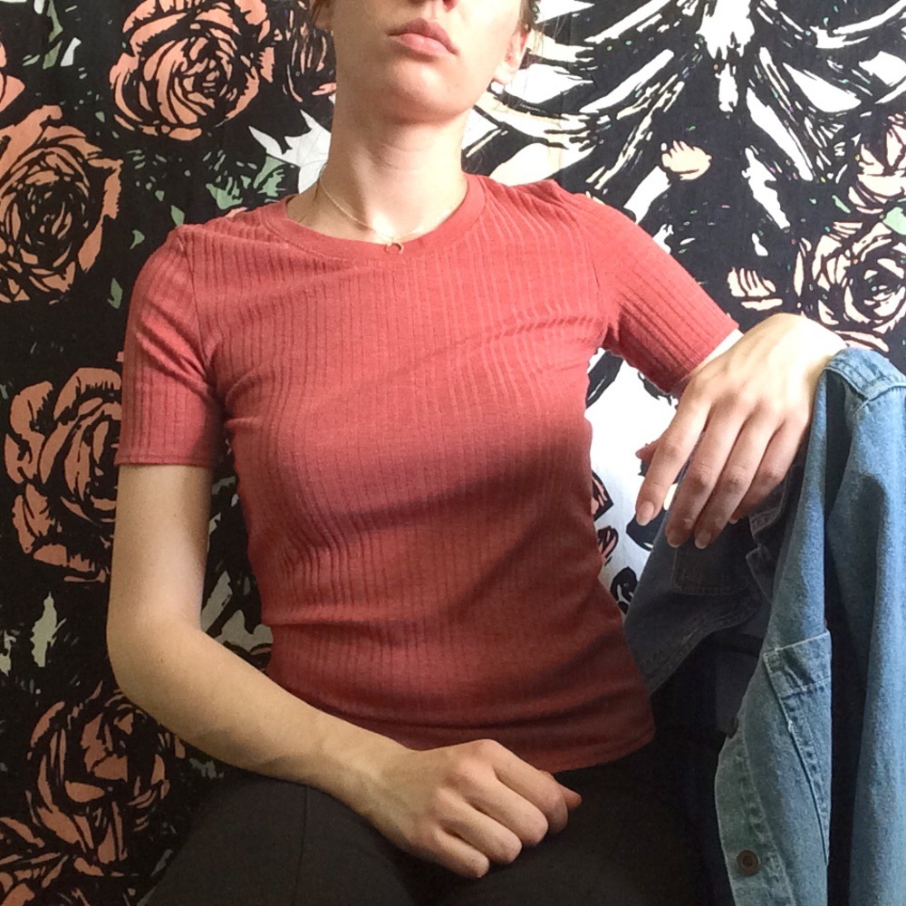 Topshop Ribbed T